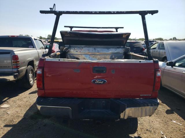 1FTBF2B67BEB16001 - 2011 FORD F250 SUPER DUTY RED photo 6