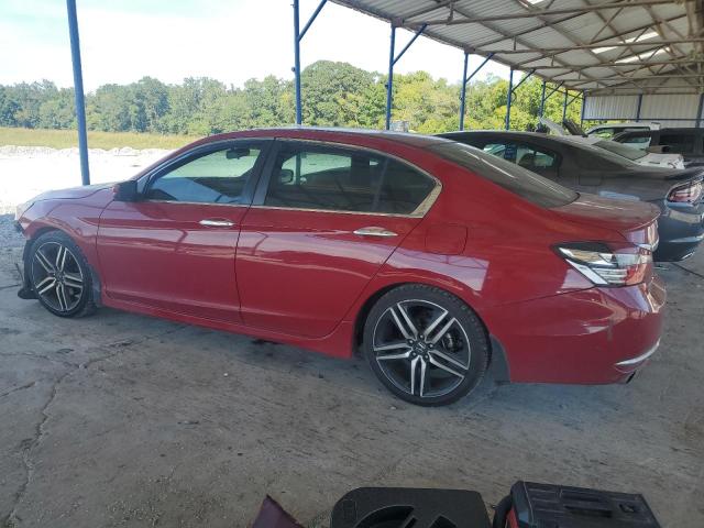 1HGCR2F52HA043635 - 2017 HONDA ACCORD SPORT წითელი ფოტო 2