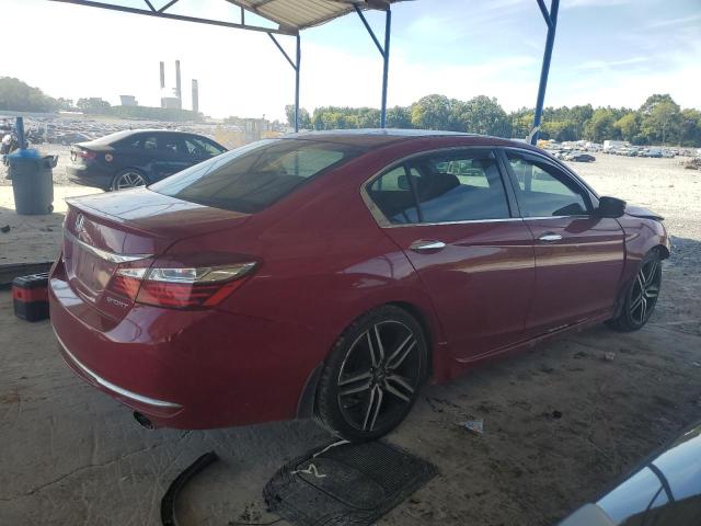 1HGCR2F52HA043635 - 2017 HONDA ACCORD SPORT წითელი ფოტო 3