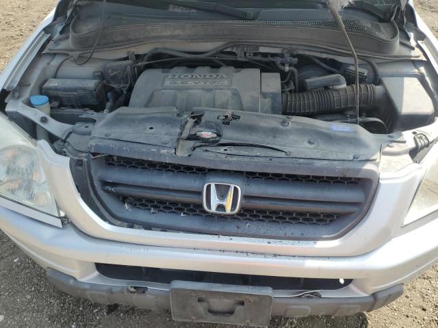 5FNYF18425B024016 - 2005 HONDA PILOT EX SILVER photo 12