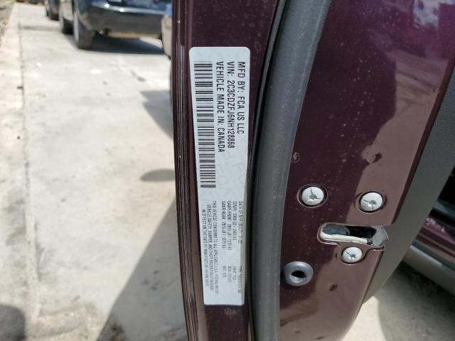 2C3CDZFJ6NH128868 - 2022 DODGE CHALLENGER R/T SCAT PACK PURPLE photo 12