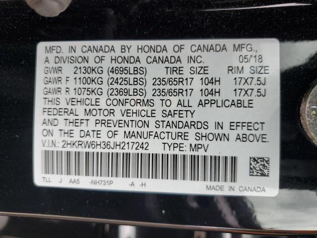 2HKRW6H36JH217242 - 2018 HONDA CR-V LX 黑色 照片 14