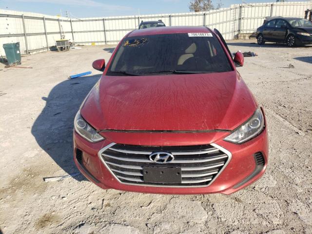 5NPD84LF9HH004743 - 2017 HYUNDAI ELANTRA SE RED photo 5