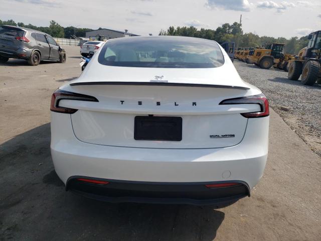 5YJ3E1EB3SF912382 - 2025 TESLA MODEL 3 თეთრი ფოტო 6