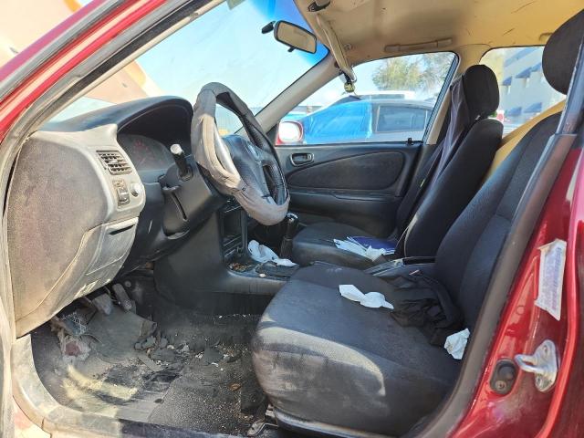 1NXBR12E62Z616399 - 2002 TOYOTA COROLLA CE RED photo 7