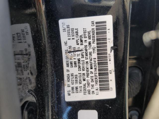 1HGCR2F51HA283419 - 2017 HONDA ACCORD SPORT Siyah fotoğraf 13