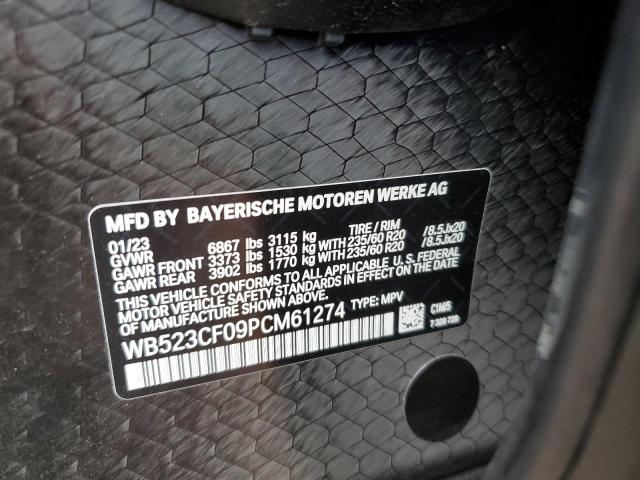 WB523CF09PCM61274 - 2023 BMW IX XDRIVE50 BLUE photo 12