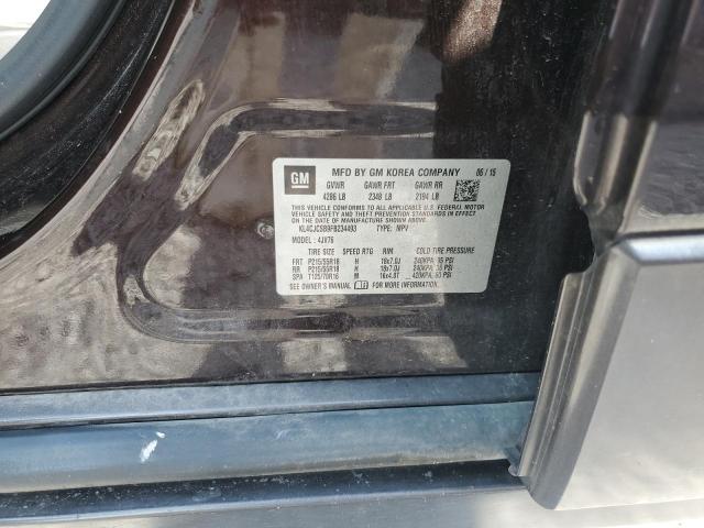 KL4CJCSB9FB234493 - 2015 BUICK ENCORE მუქწითელი ფოტო 13