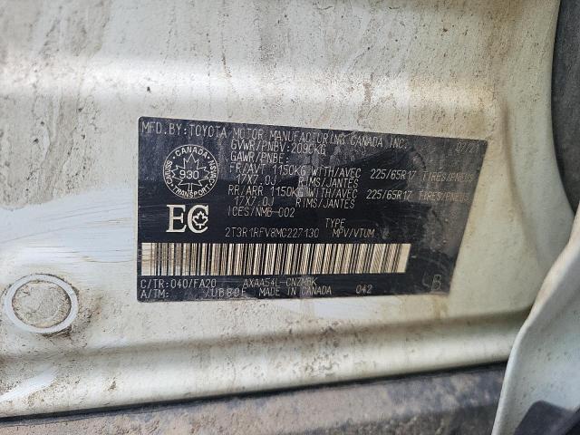 2T3R1RFV8MC227130 - 2021 TOYOTA RAV4 XLE Weiß Foto 13