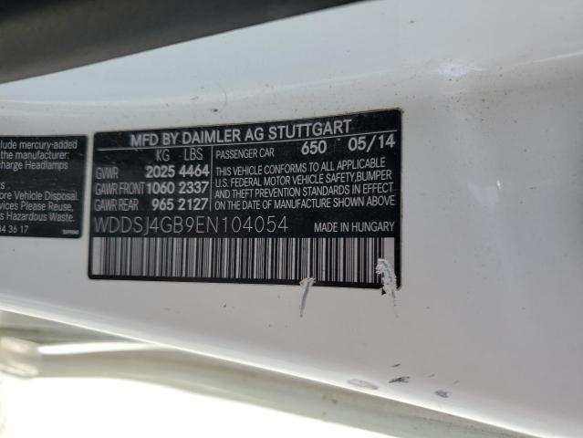WDDSJ4GB9EN104054 - 2014 MERCEDES-BENZ CLA 250 4MATIC WHITE photo 12