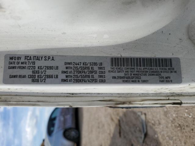 ZFBHRFAB1L6P21153 - 2020 RAM PROMASTER CITY Белый фото 13