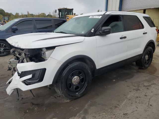 1FM5K8AR4JGC34366 - 2018 FORD EXPLORER POLICE INTERCEPTOR WHITE photo 1