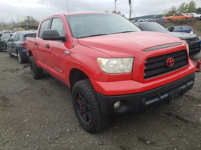 5TFDV54118X076218 - 2008 TOYOTA TUNDRA CREWMAX RED photo 4