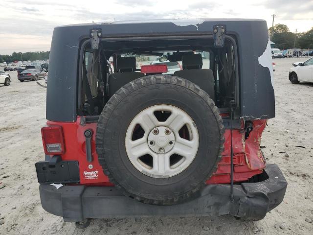 1J4AA2D10AL100299 - 2010 JEEP WRANGLER SPORT RED photo 6