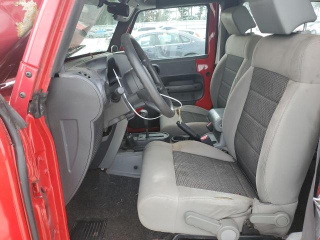 1J4AA2D10AL100299 - 2010 JEEP WRANGLER SPORT RED photo 7