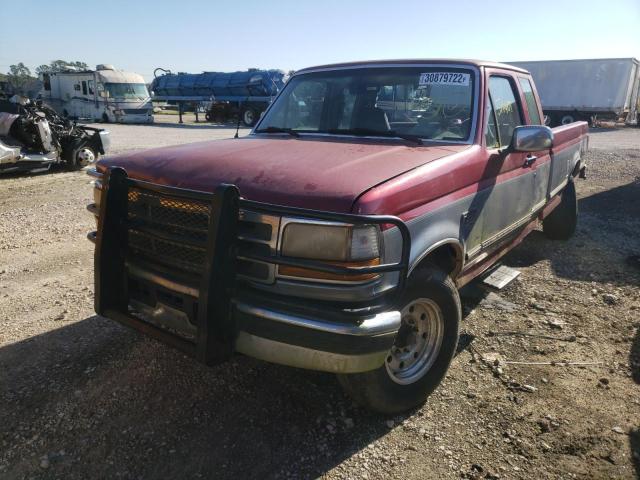 1FTHX25F7SKA57018 - 1995 FORD F250 BURGUNDY photo 2