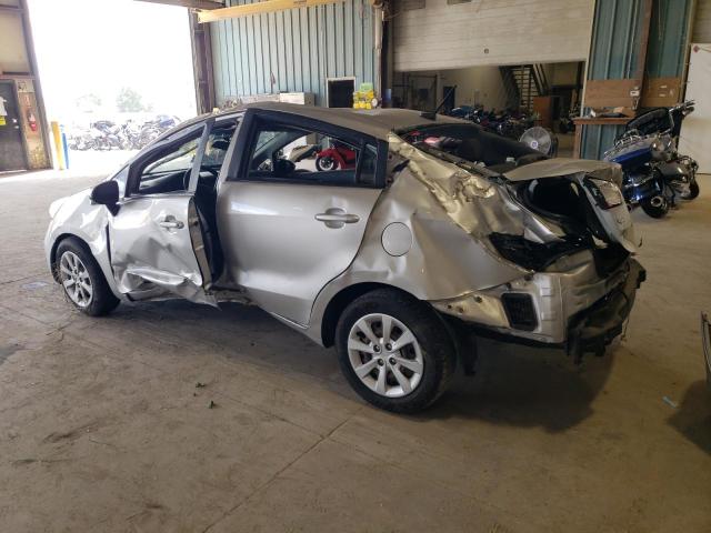 KNADM4A37D6202579 - 2013 KIA RIO LX SILVER photo 2