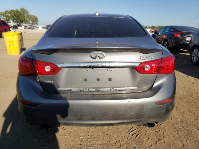 JN1BV7AR2FM420217 - 2015 INFINITI Q50 BASE GRAY photo 6