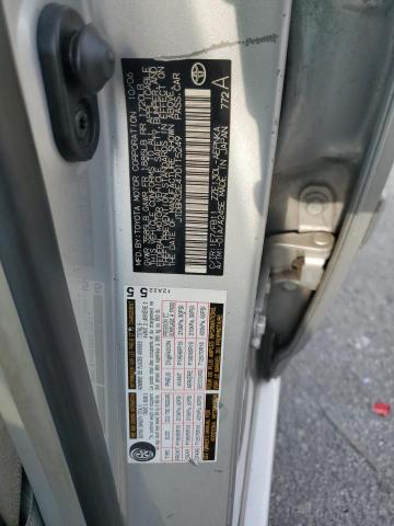 JTDBR32E470115249 - 2007 TOYOTA COROLLA CE SILVER photo 12