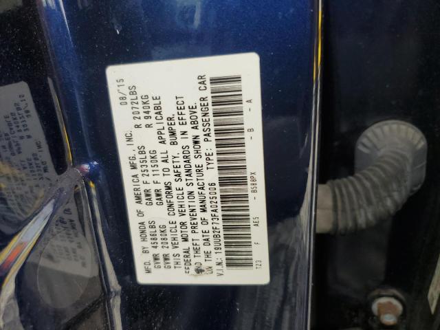 19UUB2F73FA025006 - 2015 ACURA TLX ADVANCE BLUE photo 12