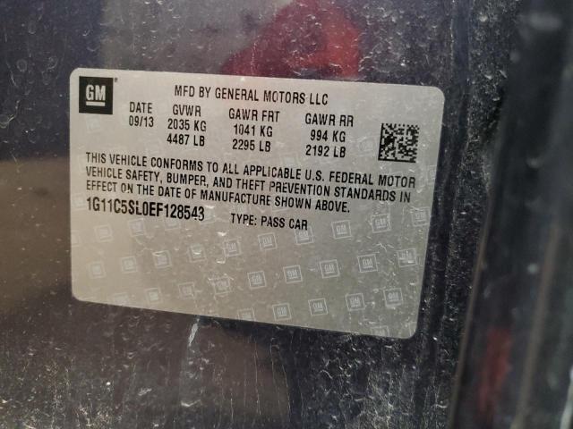 1G11C5SL0EF128543 - 2014 CHEVROLET MALIBU 1LT BLUE photo 12