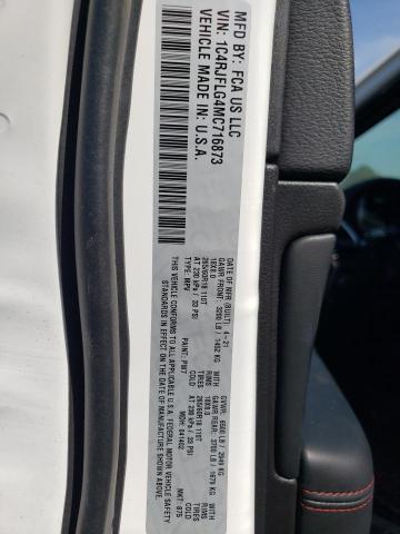 1C4RJFLG4MC716873 - 2021 JEEP GRAND CHER TRAILHAWK 白色 照片 14