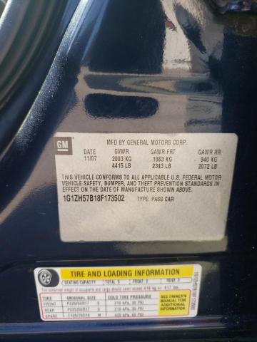 1G1ZH57B18F173502 - 2008 CHEVROLET MALIBU 1LT 蓝色 照片 12