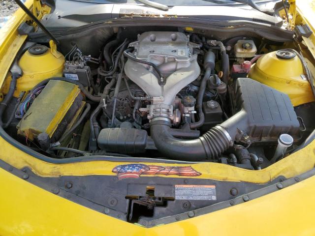 2G1FA1ED8B9114421 - 2011 CHEVROLET CAMARO LS YELLOW photo 21