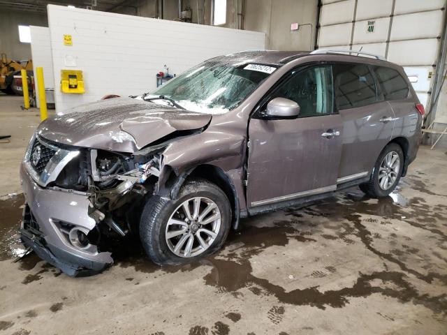5N1AR2MM9EC645931 - 2014 NISSAN PATHFINDER S 棕色 照片 1