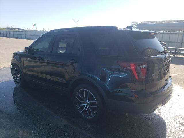 1FM5K8GT0GGC64959 - 2016 FORD EXPLORER SPORT შავი ფოტო 2