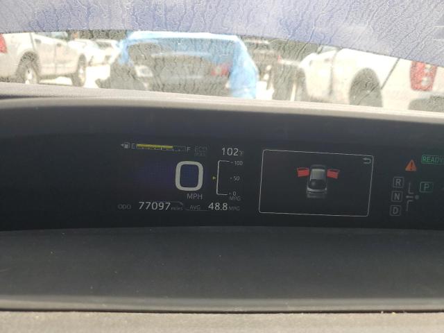 JTDKARFUXH3535724 - 2017 TOYOTA PRIUS BLUE photo 9