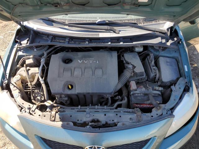 1NXBU4EE4AZ166603 - 2010 TOYOTA COROLLA BASE ტურკოუსი ფოტო 11
