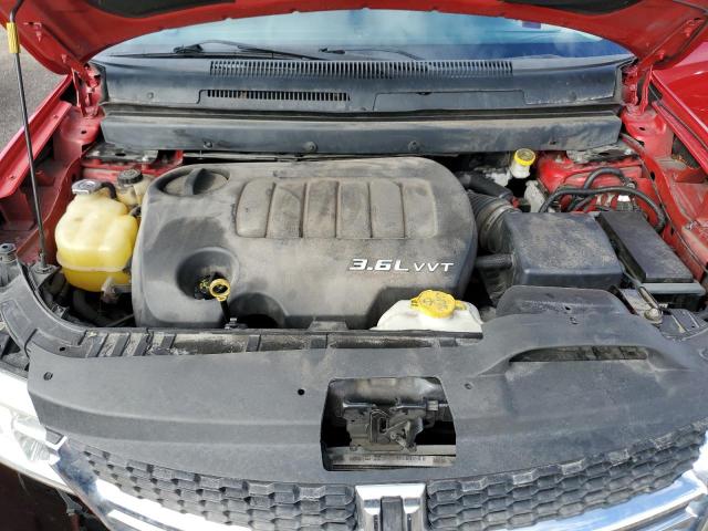 3C4PDCCG6CT251805 - 2012 DODGE JOURNEY SXT წითელი ფოტო 12