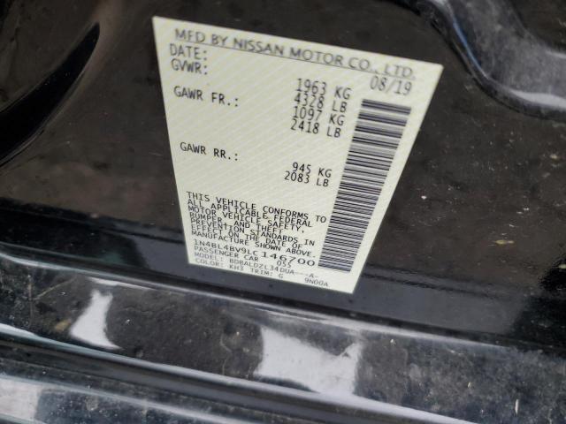 1N4BL4BV9LC146700 - 2020 NISSAN ALTIMA S BLACK photo 12