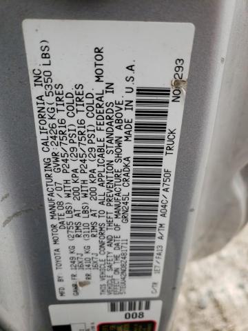 5TEUU42N08Z481711 - 2008 TOYOTA TACOMA ACCESS CAB Күміс фото 12