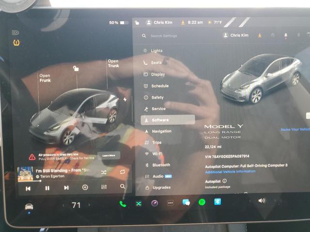 7SAYGDEE5PA097914 - 2023 TESLA MODEL Y Графитовый фото 9