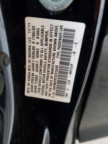 19XFB2F87CE315435 - 2012 HONDA CIVIC EX 黑色 照片 13