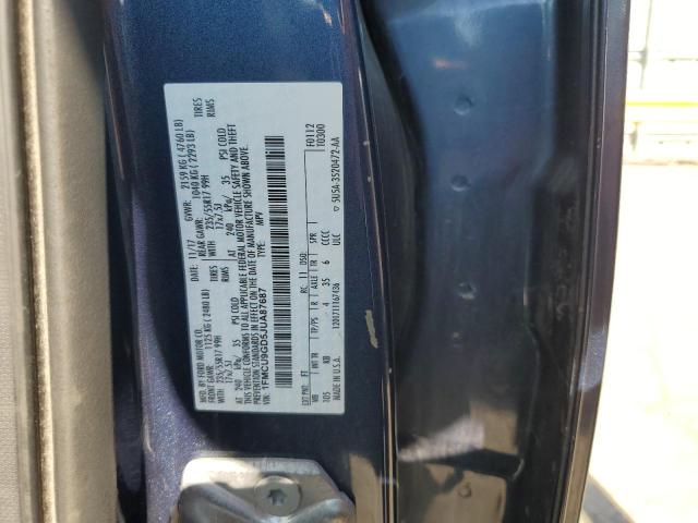 1FMCU9GD5JUA87687 - 2018 FORD ESCAPE SE Niebieski zdjęcie 14