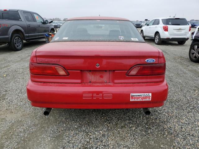 1FALP54Y9NA187560 - 1992 FORD TAURUS SHO RED photo 6