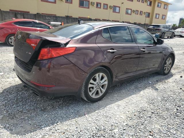 KNAGN4A79B5116805 - 2011 KIA OPTIMA EX BURGUNDY photo 3
