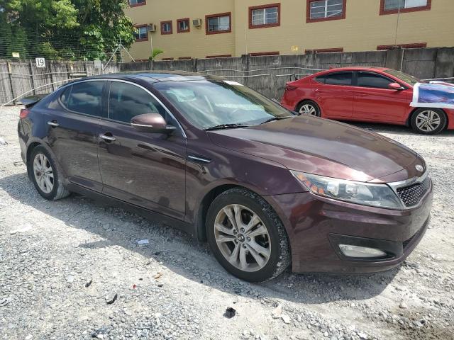 KNAGN4A79B5116805 - 2011 KIA OPTIMA EX BURGUNDY photo 4