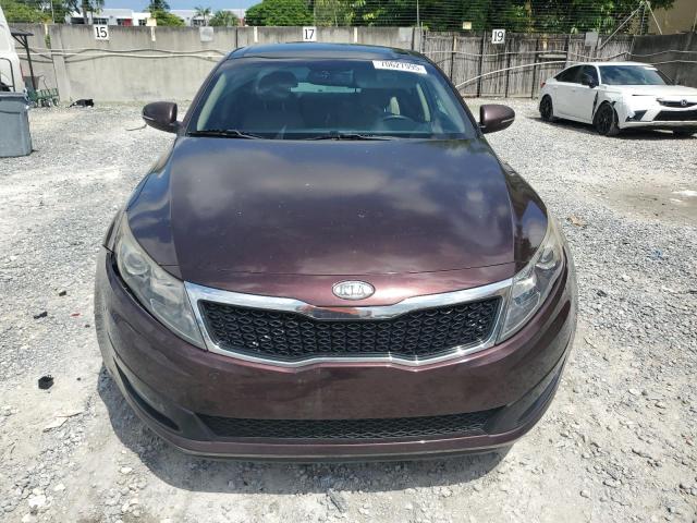 KNAGN4A79B5116805 - 2011 KIA OPTIMA EX BURGUNDY photo 5