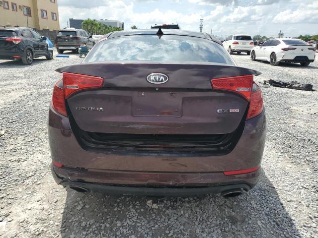 KNAGN4A79B5116805 - 2011 KIA OPTIMA EX BURGUNDY photo 6