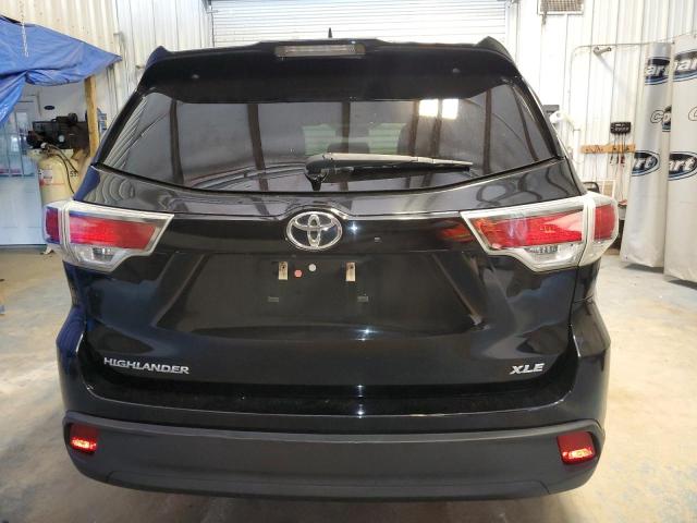 5TDKKRFH1GS504391 - 2016 TOYOTA HIGHLANDER XLE BLACK photo 6