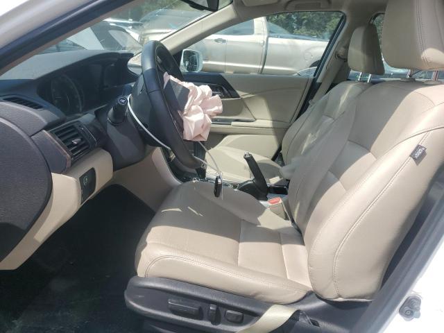 1HGCR3F01HA020504 - 2017 HONDA ACCORD EXL WHITE photo 7
