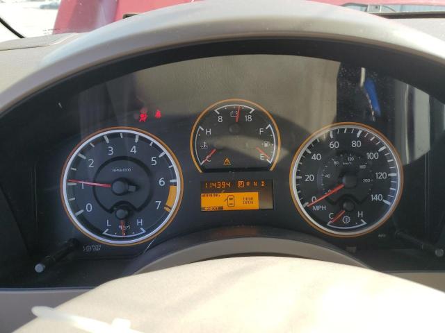 1N6BA0ED3BN310020 - 2011 NISSAN TITAN S RED photo 9