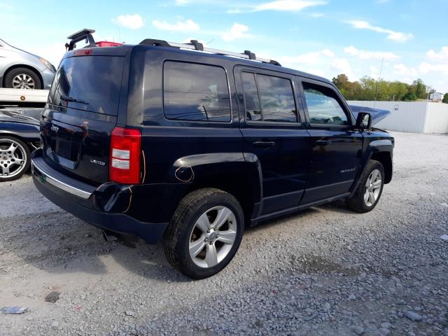 1C4NJRCB8ED728637 - 2014 JEEP PATRIOT LIMITED BLACK photo 3