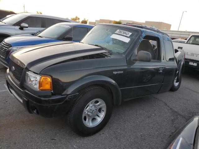 1FTYR14E52PB75987 - 2002 FORD RANGER SUPER CAB BLACK photo 2