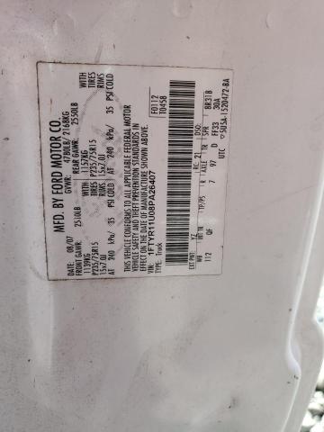 1FTYR11U08PA26407 - 2008 FORD RANGER WHITE photo 12