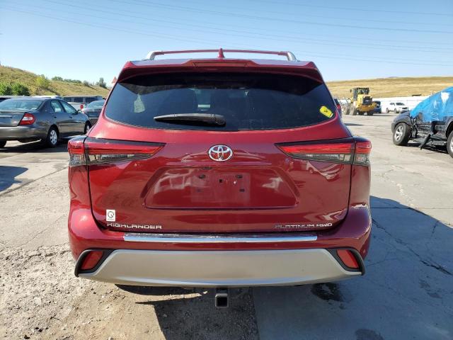 5TDFZRBH1LS020587 - 2020 TOYOTA HIGHLANDER PLATINUM RED photo 6